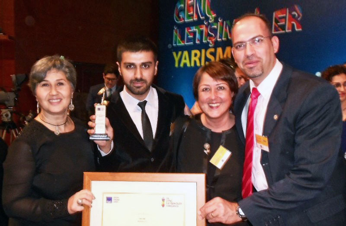 EMU Communication Faculty Student Sertaç Özdemir Receives Aydın Doğan Foundation Award