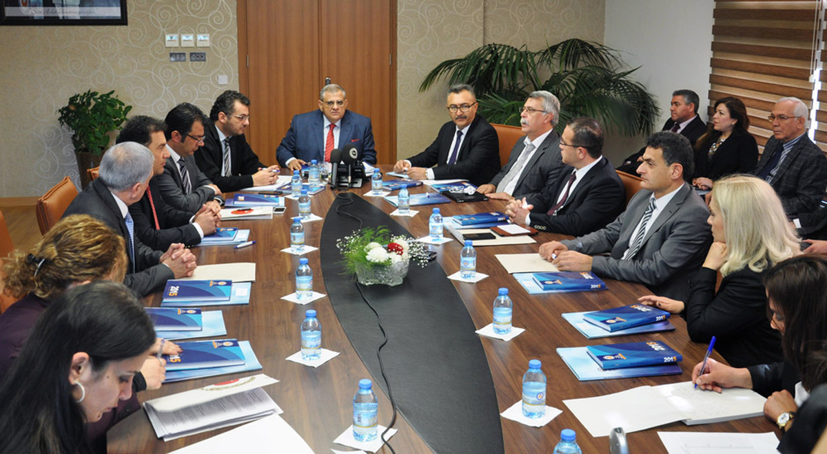 Special Committee Formed for Revising the Statute Establishing the North Cyprus Education Foundation and Eastern Mediterranean University Visited EMU
