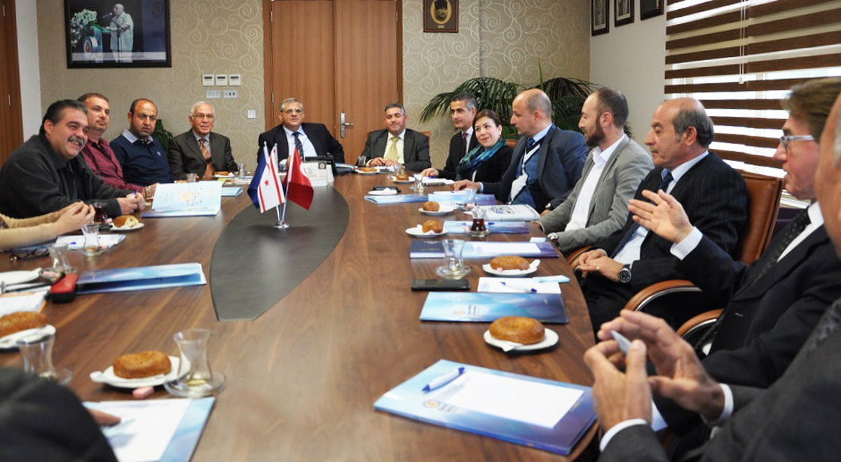 Businessmen and Shopkeepers of Famagusta Paid a Visit to EMU Rector Prof. Dr. Necdet Osam