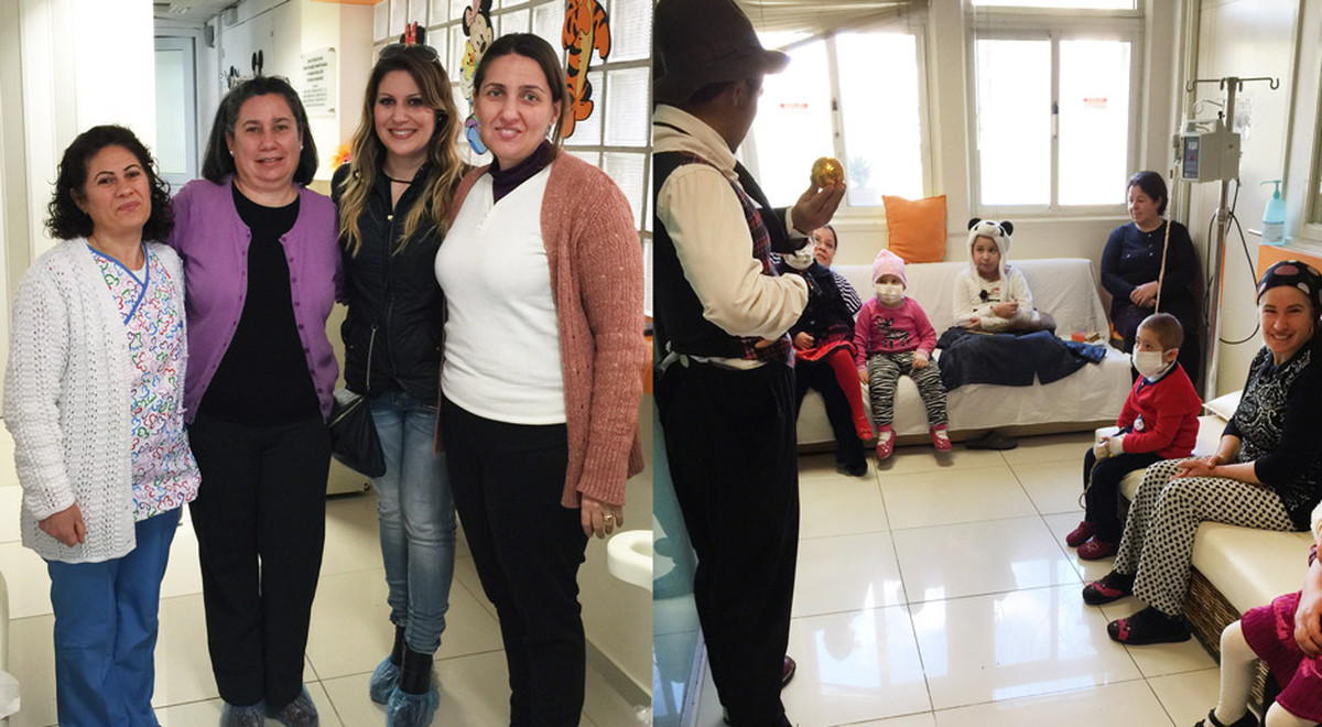 EMU Organised a Colorful Show for the Patients in Child Oncology Service