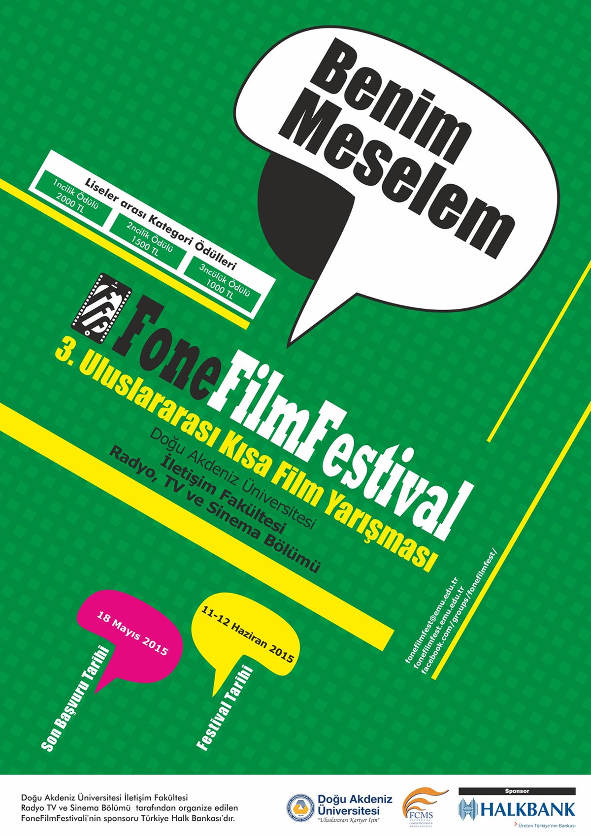 DAÜ 3. Fone Film Festivali Başlıyor