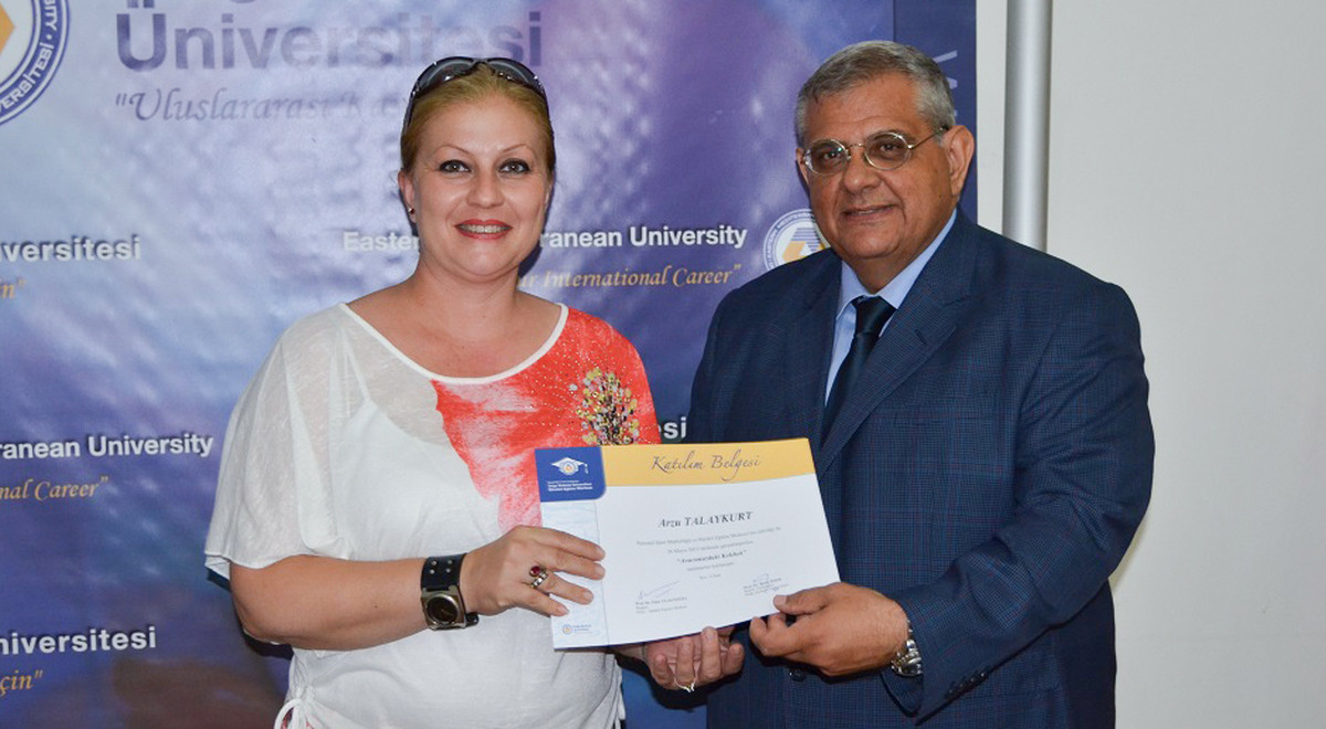 Staff Members of EMU Received In-Service Training Certificates