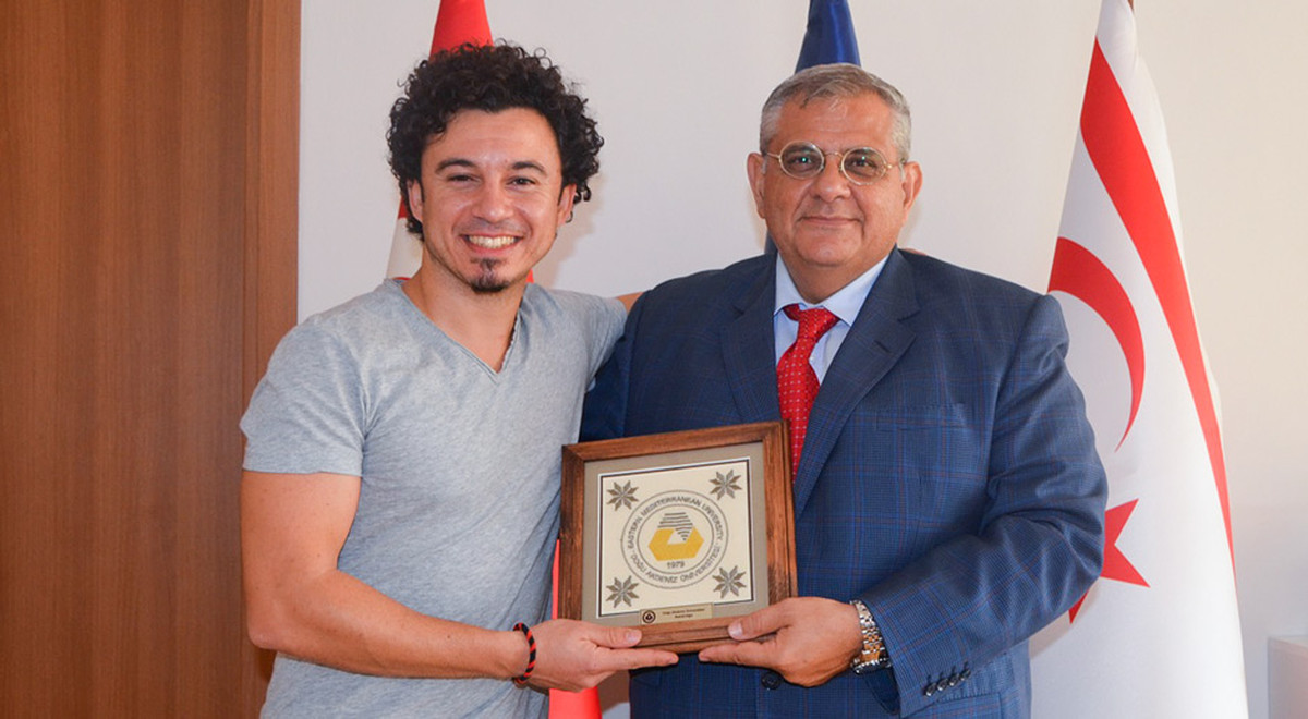 EMU Graduate Buray Visited EMU Rector Prof. Dr. Osam