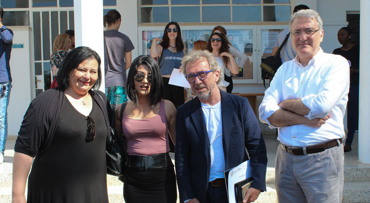 Osman Sınav Presents Certificates to EMU Students