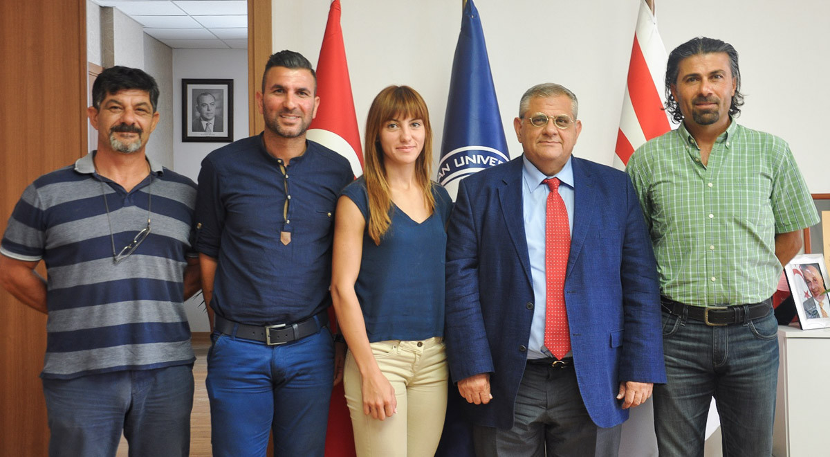 Champion Athlete Tugba Aydin Visits EMU Rector Prof. Dr. Necdet Osam