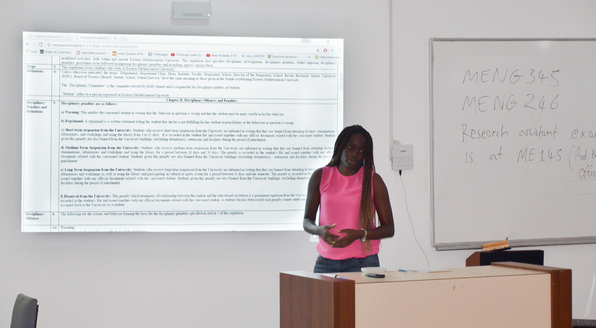 EMU International Office Organizes Seminar for New Students