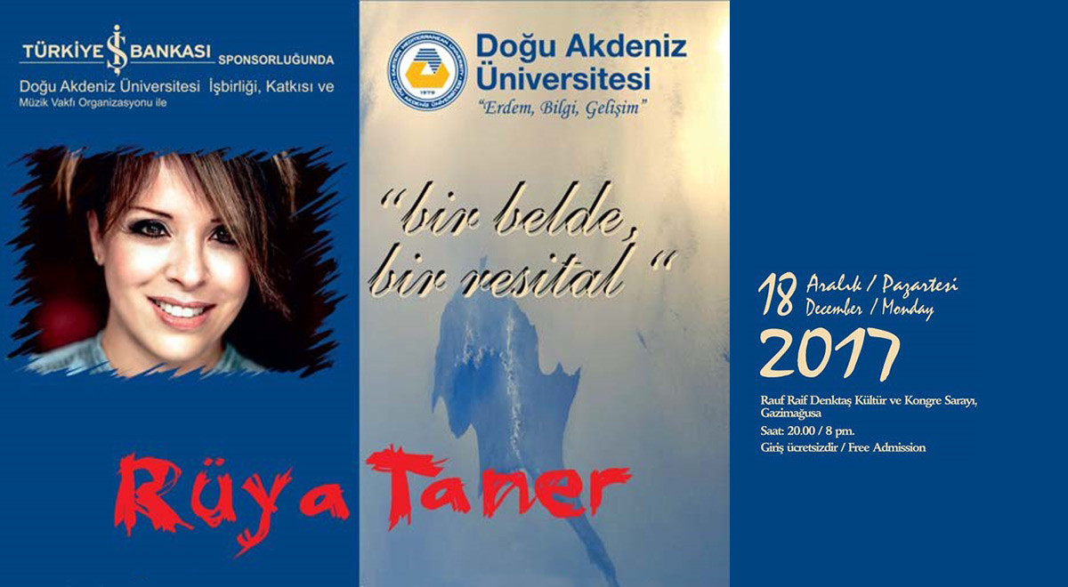 Piyanist Rüya Taner DAÜ’de Konser Gerçekleştirecek