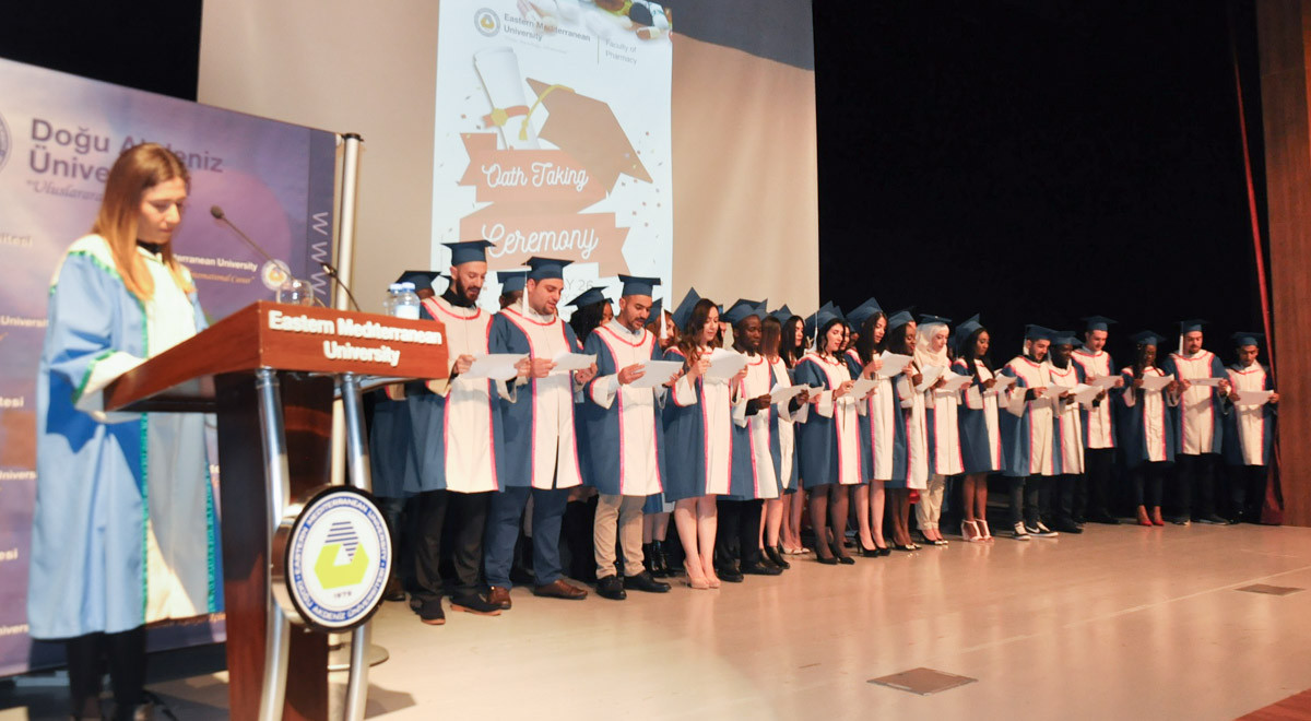 EMU Faculty of Pharmacy Graduates Participate in Oath Ceremony