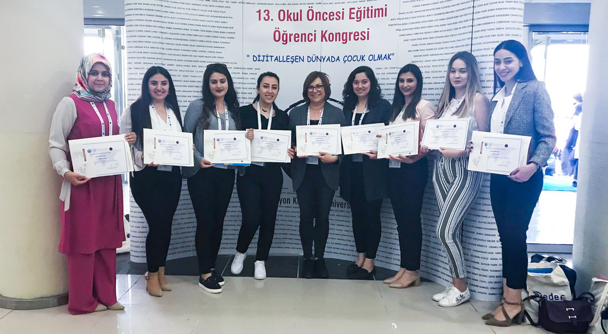 EMU Pre-School Teacher Education Program Students Attend Congress in Turkey