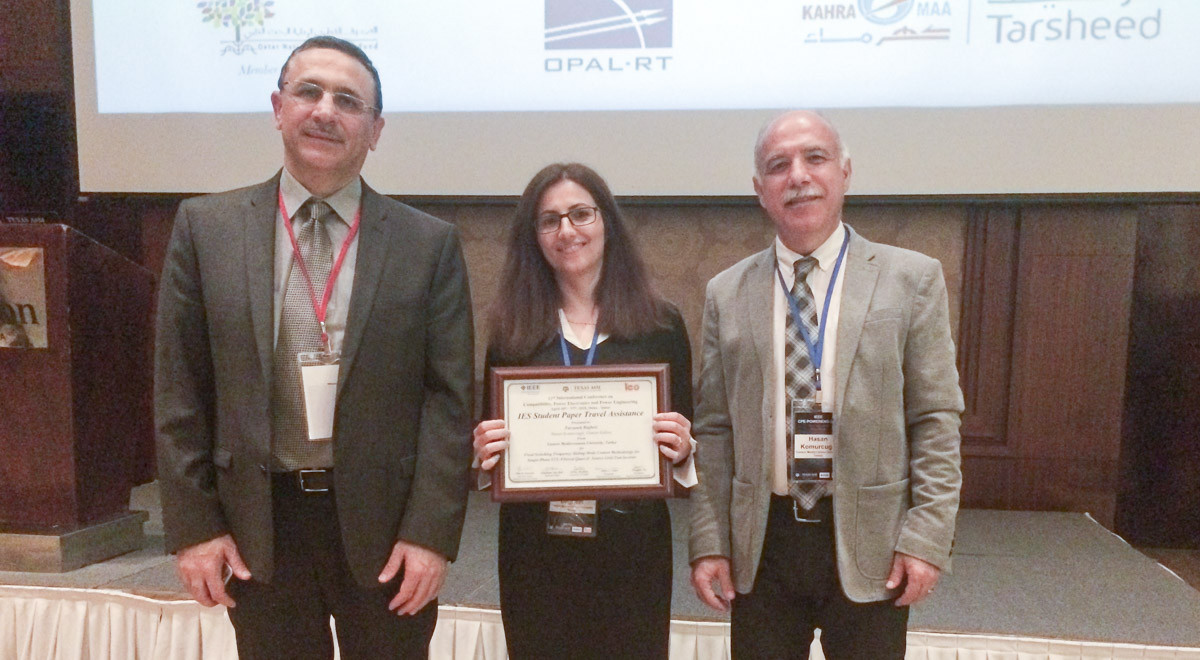 EMU Doctorate Student Awarded IEEE-IES Prize
