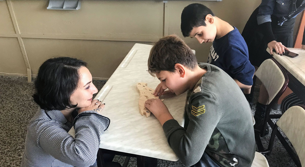 “Woodle” Designed by EMU Academicians Met with Visually Impaired Children