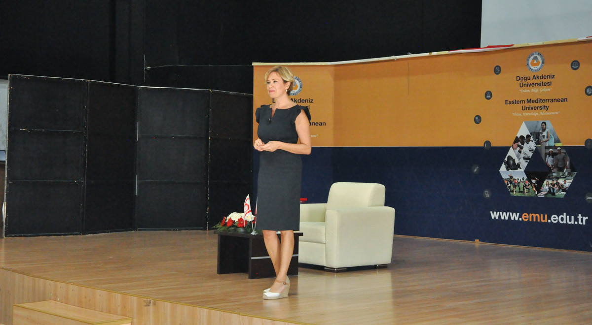 Famous Presenter Tuluhan Tekelioğlu Visited EMU