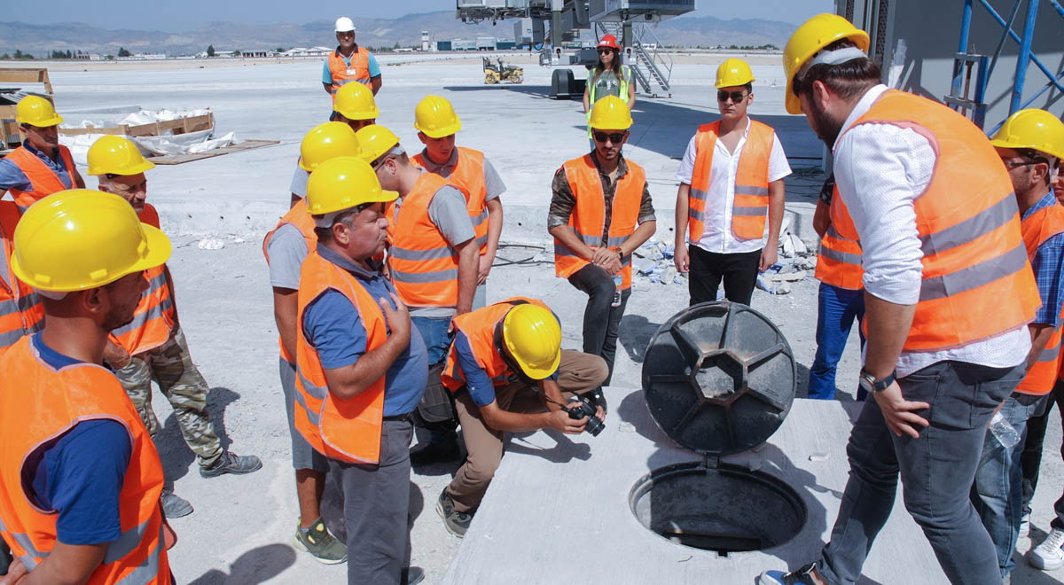 EMU – SCT Electrical and Electronics Students Pay a Technical Visit to the New Ercan Airport Construction Site