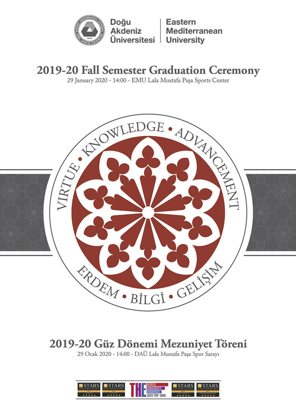 EMU is Prepared for the 2019-2020 Academic Year Fall Semester Graduation Week