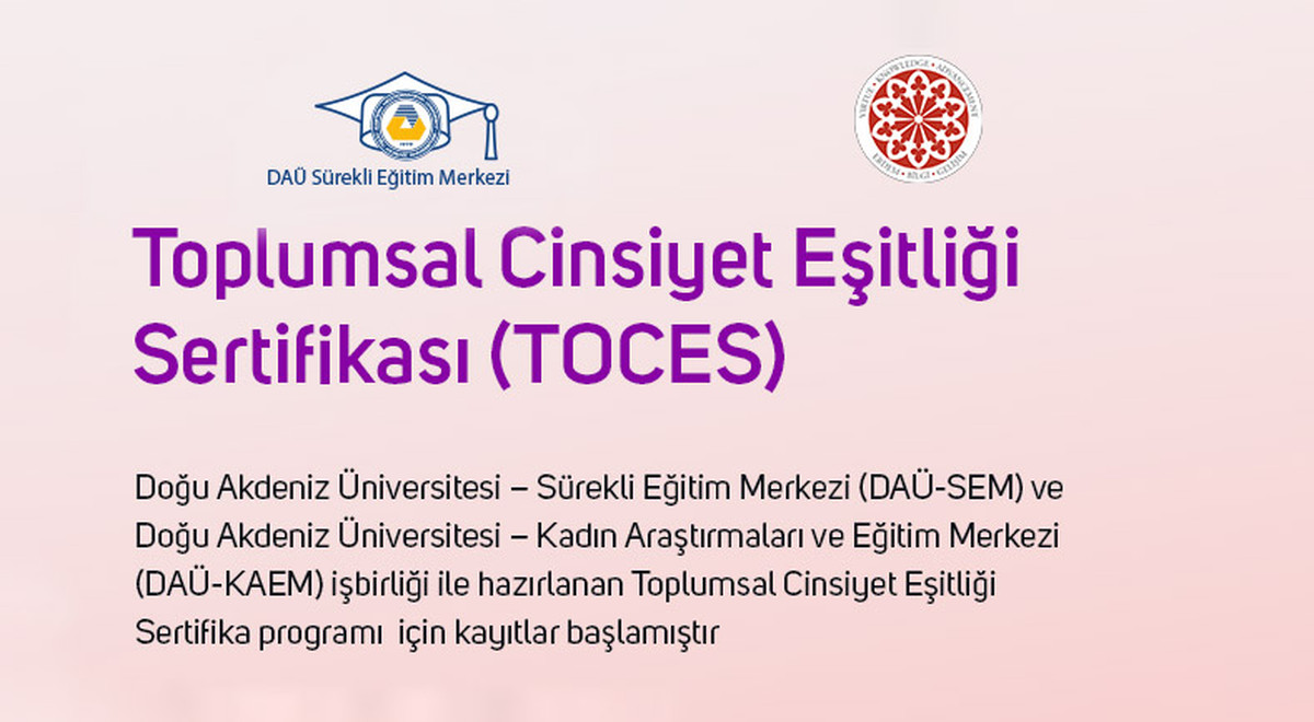 EMU-CWS Presents the Gender Equality Certificate Program