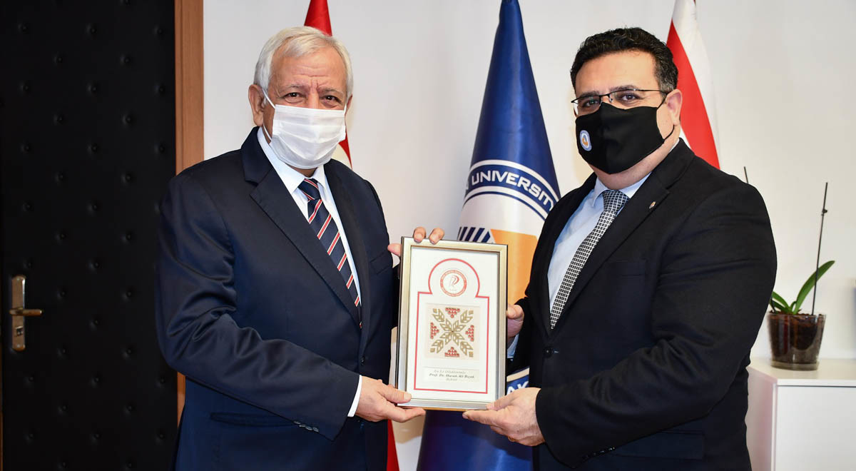 EMU Rector Prof. Dr. Aykut Hocanın Meets with RDU Rector Prof. Dr. Hasan Ali Bıçak