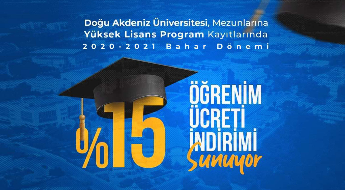 DAÜ Mezunlarina Yüksek Lisans Program Kayıtlarında %15 İndirim İmkanı