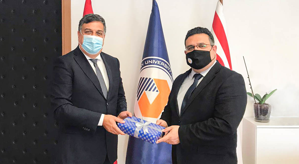 Beyarmudu Belediye Başkanı İlker Edip’ten DAÜ Rektörü Prof. Dr. Aykut Hocanın’a Ziyaret