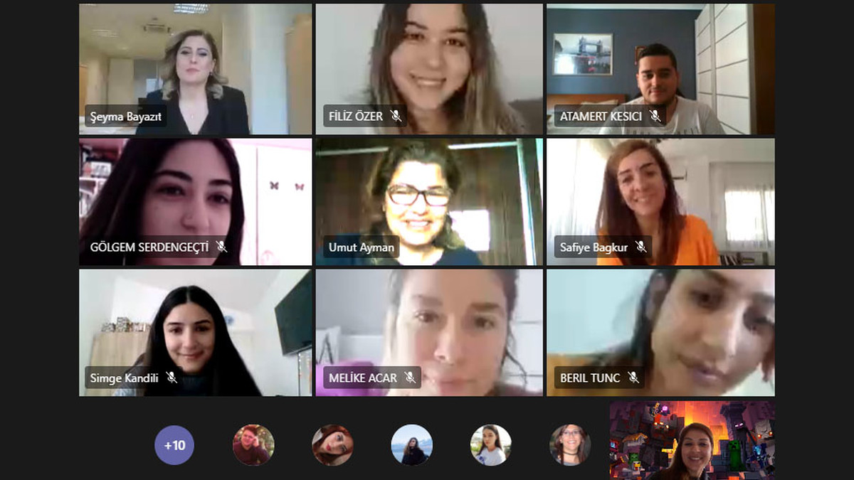 Graduate of Public Relations and Advertising Department Şeyma Bayazıt Meets with the Students of EMU at an Online Seminar