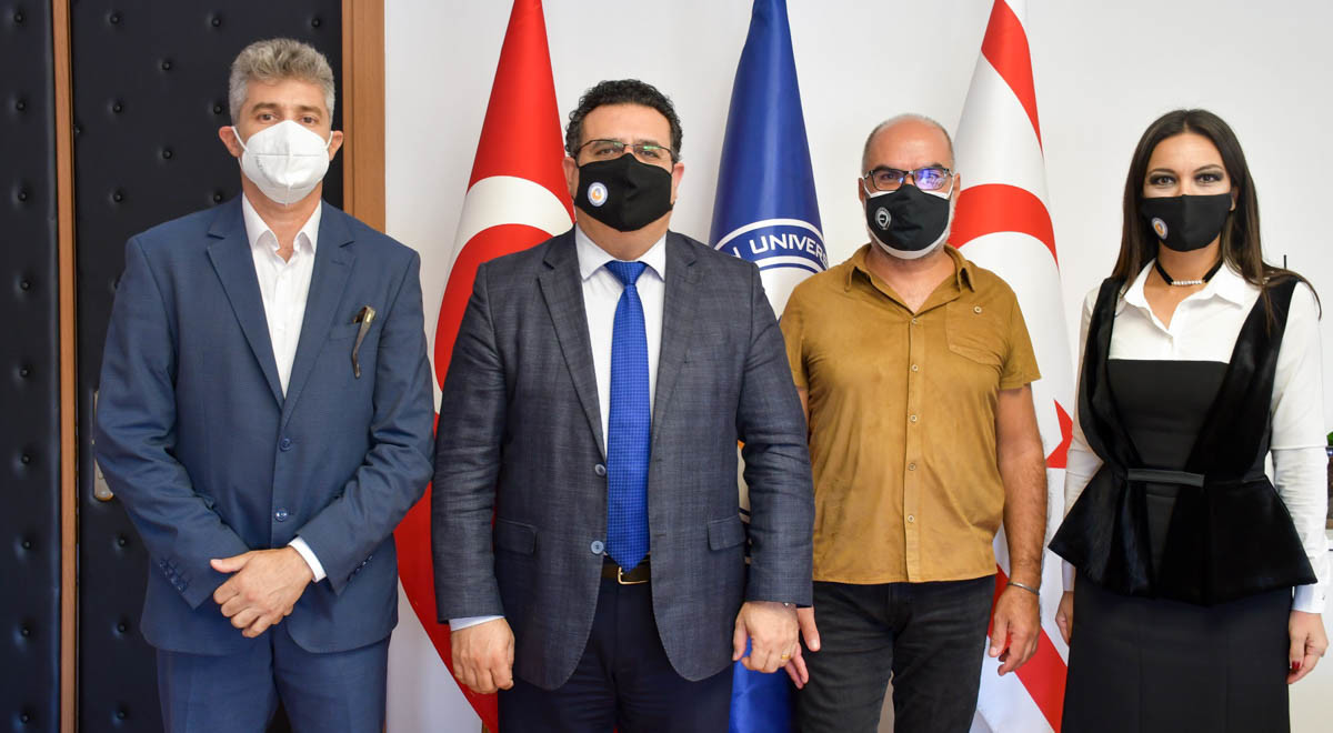 Coordinator of the TRNC Presidential Symphony Orchestra Kofalı Visits EMU Rector Prof. Dr. Hocanın