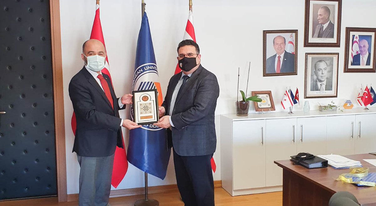 Türkiye Cumhuriyeti Lefkoşa Büyükelçiliği Kalkınma ve Ekonomik İş Birliği Ofisi’nden DAÜ Rektörlüğü’ne Ziyaret
