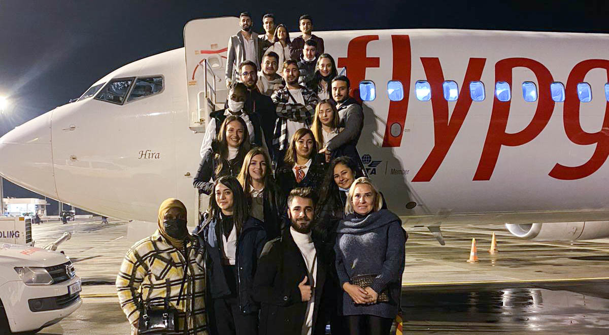 Students of EMU Civil Aviation, Cabin Services Program Visited Ercan Airport
