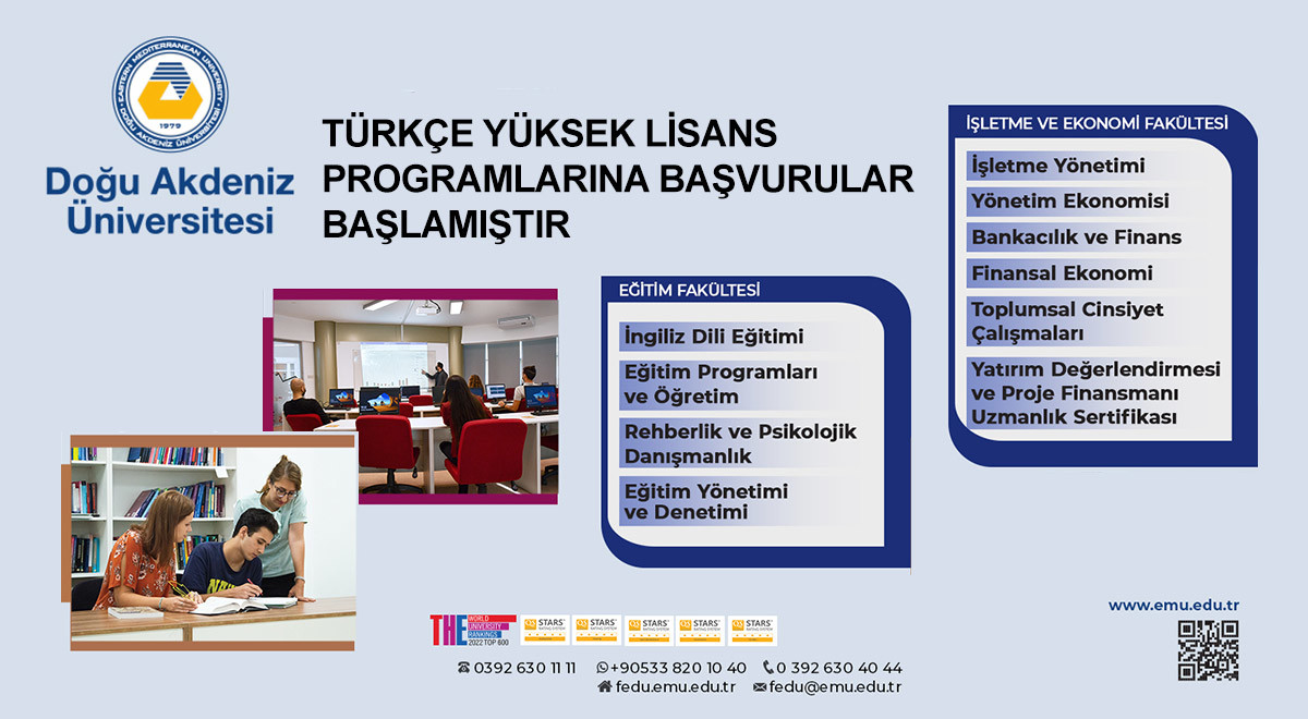 Applications for EMU Graduate Programs in Nicosia Continue