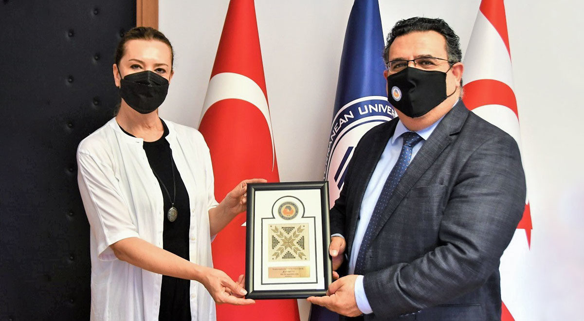 Dokuz Eylül Üniversitesi Rektörü Prof. Dr. Hotar’dan DAÜ Rektörü Prof. Dr. Hocanın’a Ziyaret