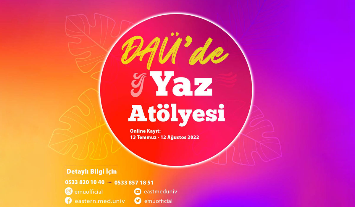 DAÜ’den Lise Öğrencilerine Yaz Atölyesi Programı