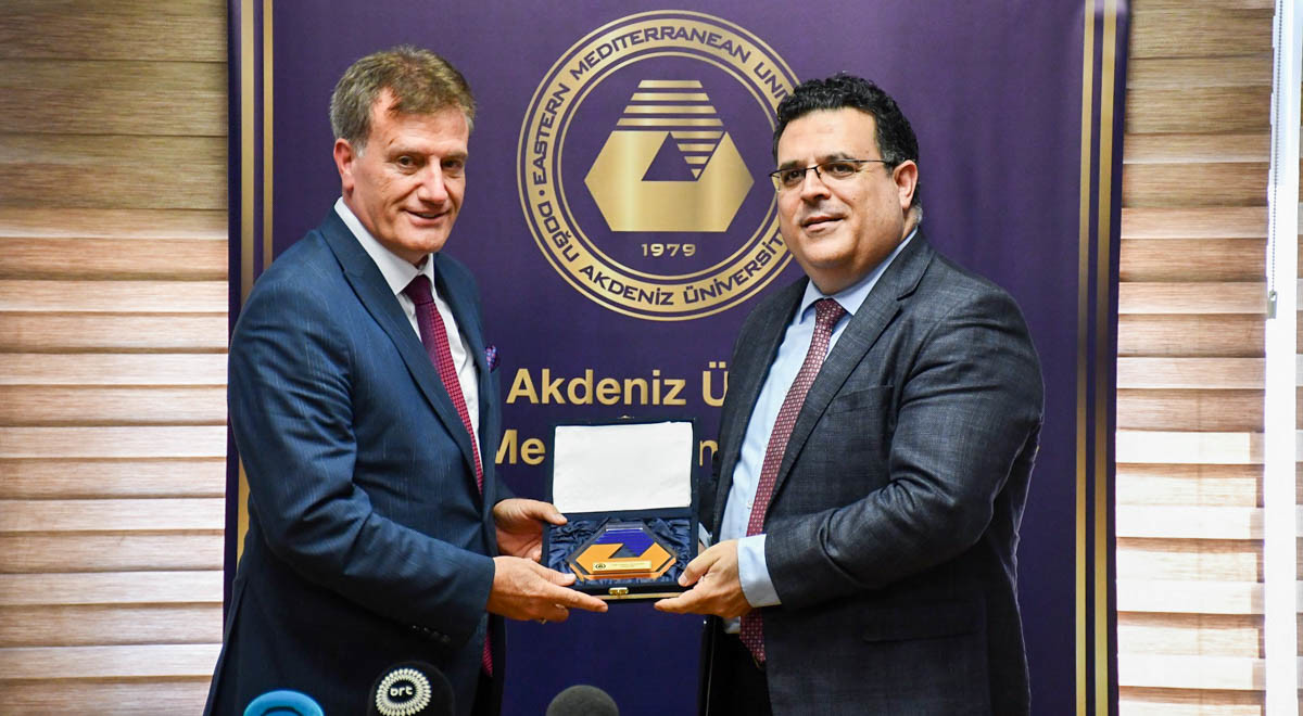 TRNC Minister of Public Works and Transportation Prof. Dr. Erkan Arıklı Visits EMU