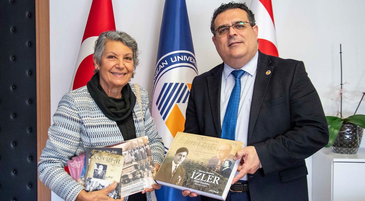 Yazar Sevil Emirzade DAÜ Rektörü Prof. Dr. Aykut Hocanın’ı Ziyaret Etti