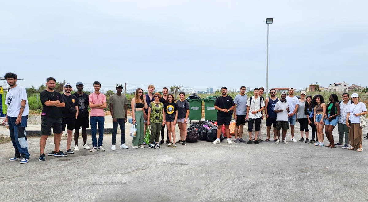 EMU Department of Architecture Students Performed Beach Cleaning at Glapsides Beach as a Part of the World Environment Day