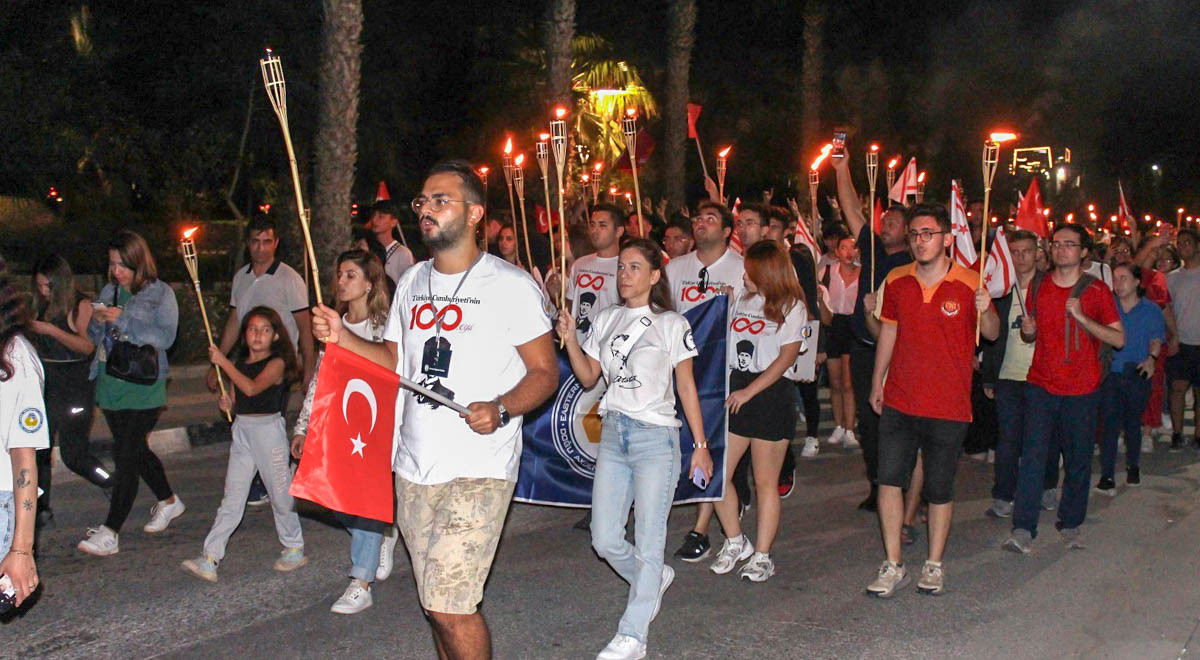EMU Marched on 29 October in Celebration of the 100th Year of the Republic