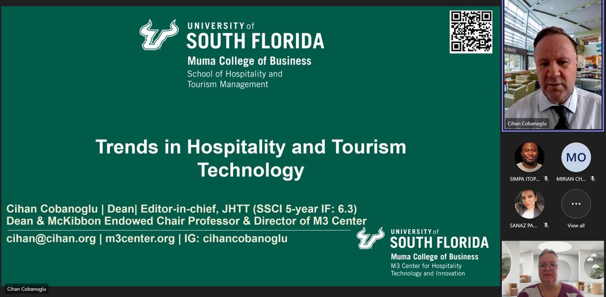 University of South Florida, School of Hospitality and Tourism Management Dean Prof. Dr. Cihan Çobanoğlu Meets with EMU Faculty of Tourism Students