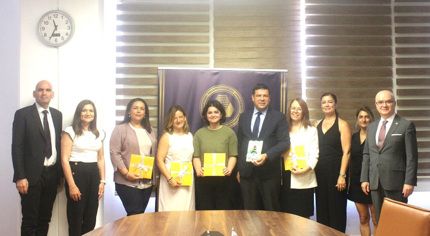 First Place Winning Student of “GIT” Competition Visits EMU Rector’s Office