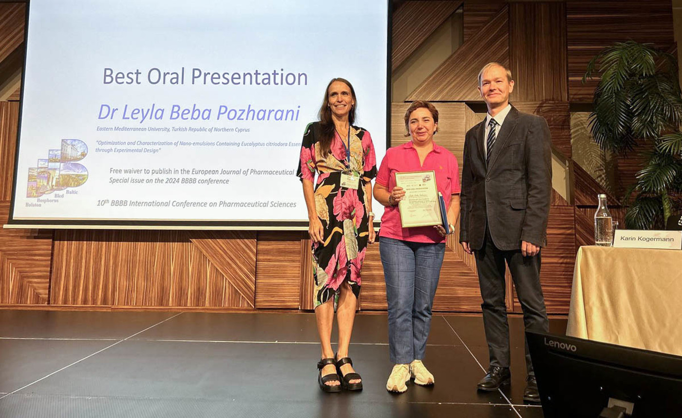 Amazing Achievement from EMU Faculty of Pharmacy Academic Assist. Prof. Dr. Leyla Beza Pozharani