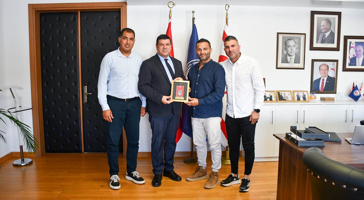 Chair of KTAF, Ferhat Sakallı, Visits EMU