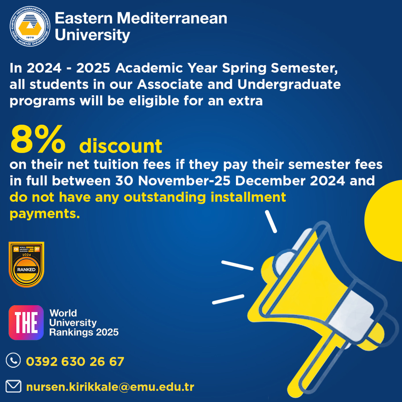 Discount in Tuition Fees