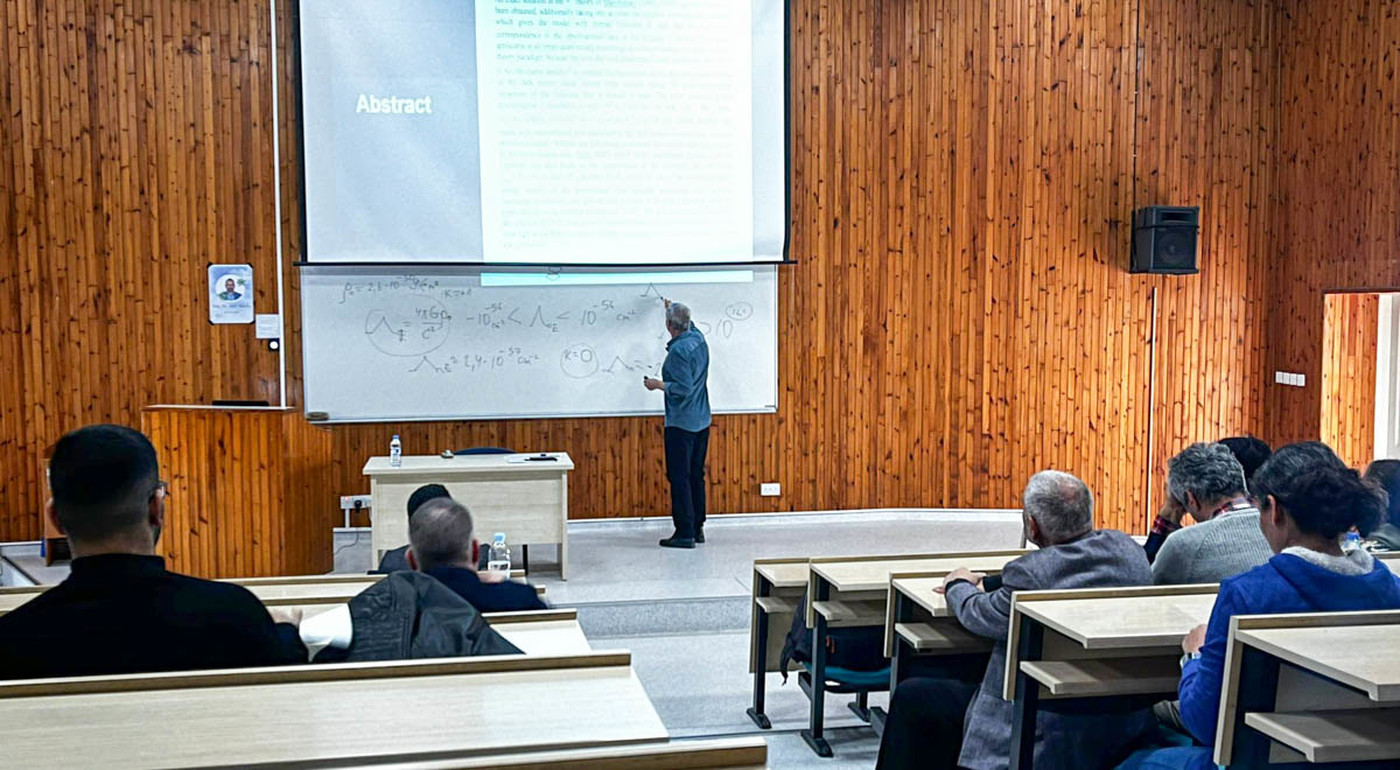 Rus Fizikçi Prof. Dr. Sergey G. Chefranov DAÜ’de “Evrenin Dinamiklerine Yeni Perspektifler” Konulu Seminer Verdi