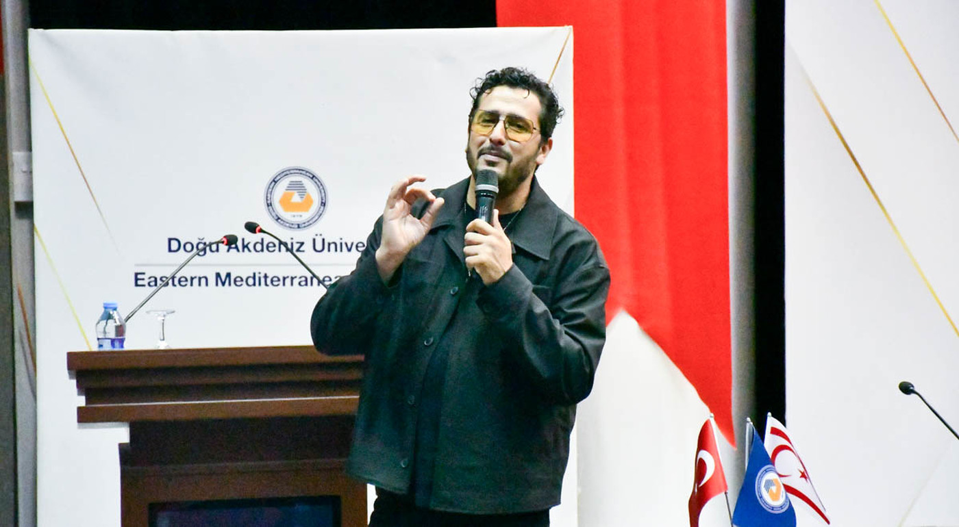 The Man Who Wrote the Mathematics of English Meets with EMU Students