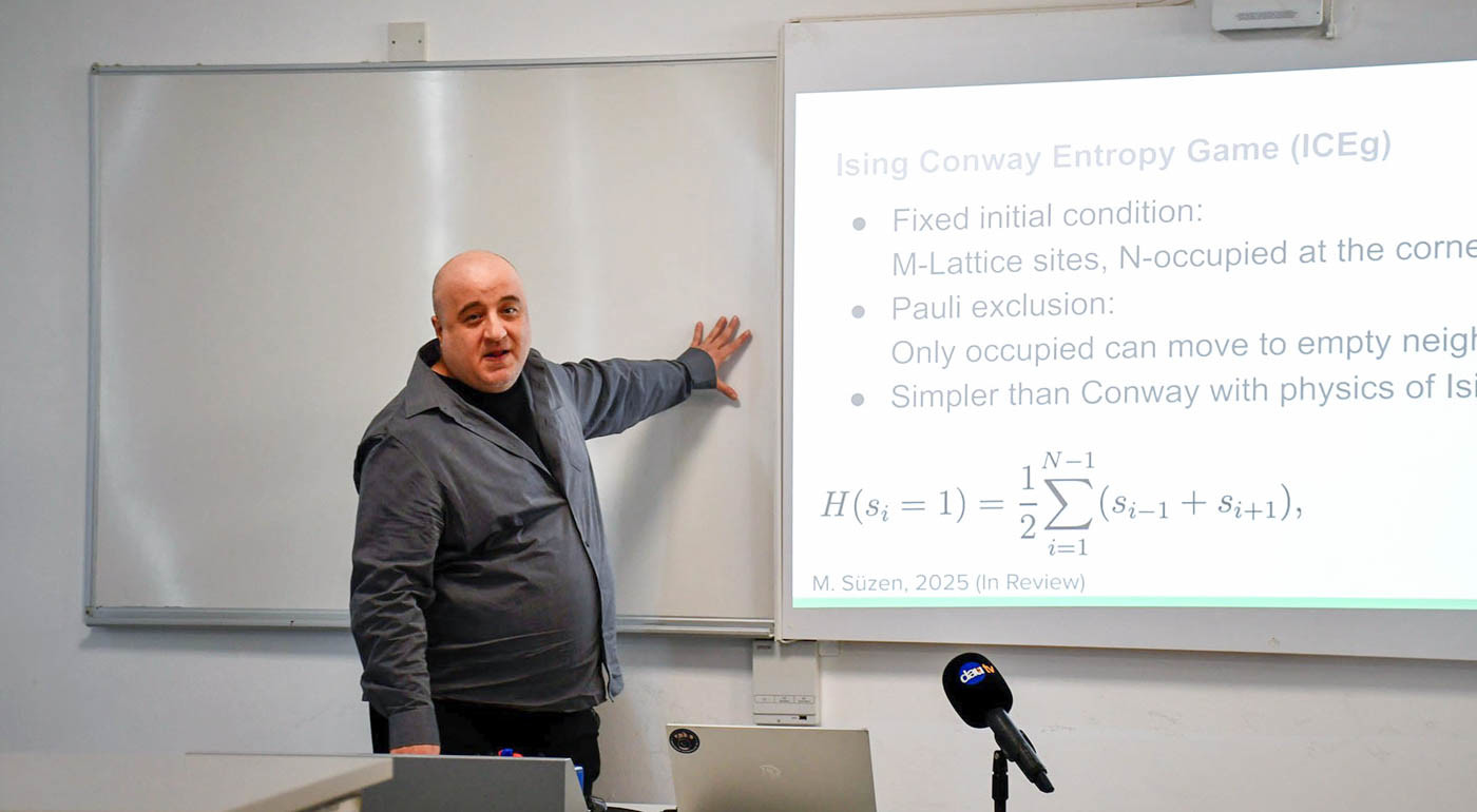 “Thermodynamics of Lattice Games and Randomness” Seminar Held at EMU Attracts Great Interest