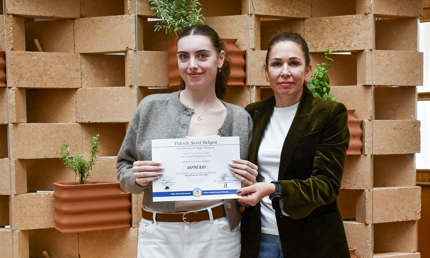 DAÜ Mimarlık Bölümü Şeref ve Yüksek Şeref Sertifika Töreni İle Öğrencilerini Onurlandırdı