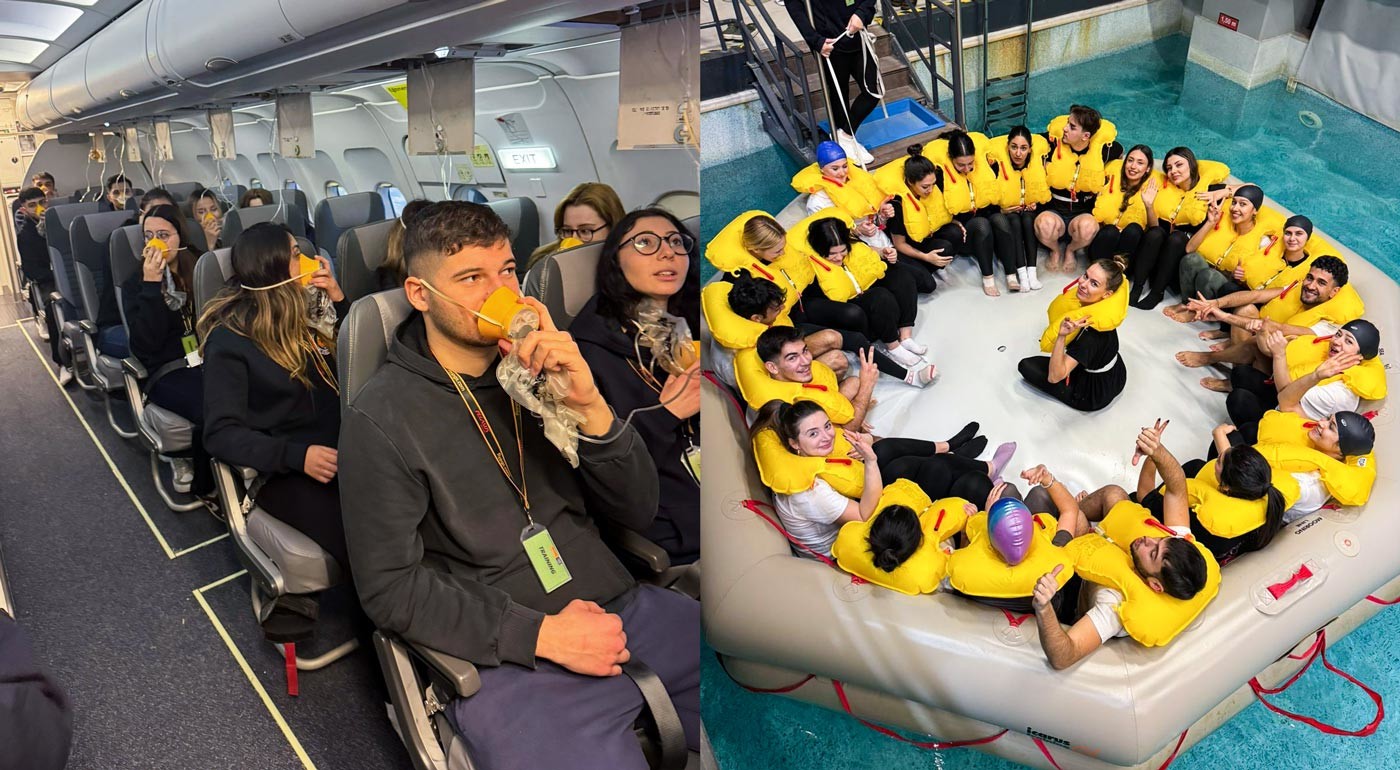 EMU Civil Aviation Cabin Services Program Students Successfully Complete 2026 Mock-Up Training