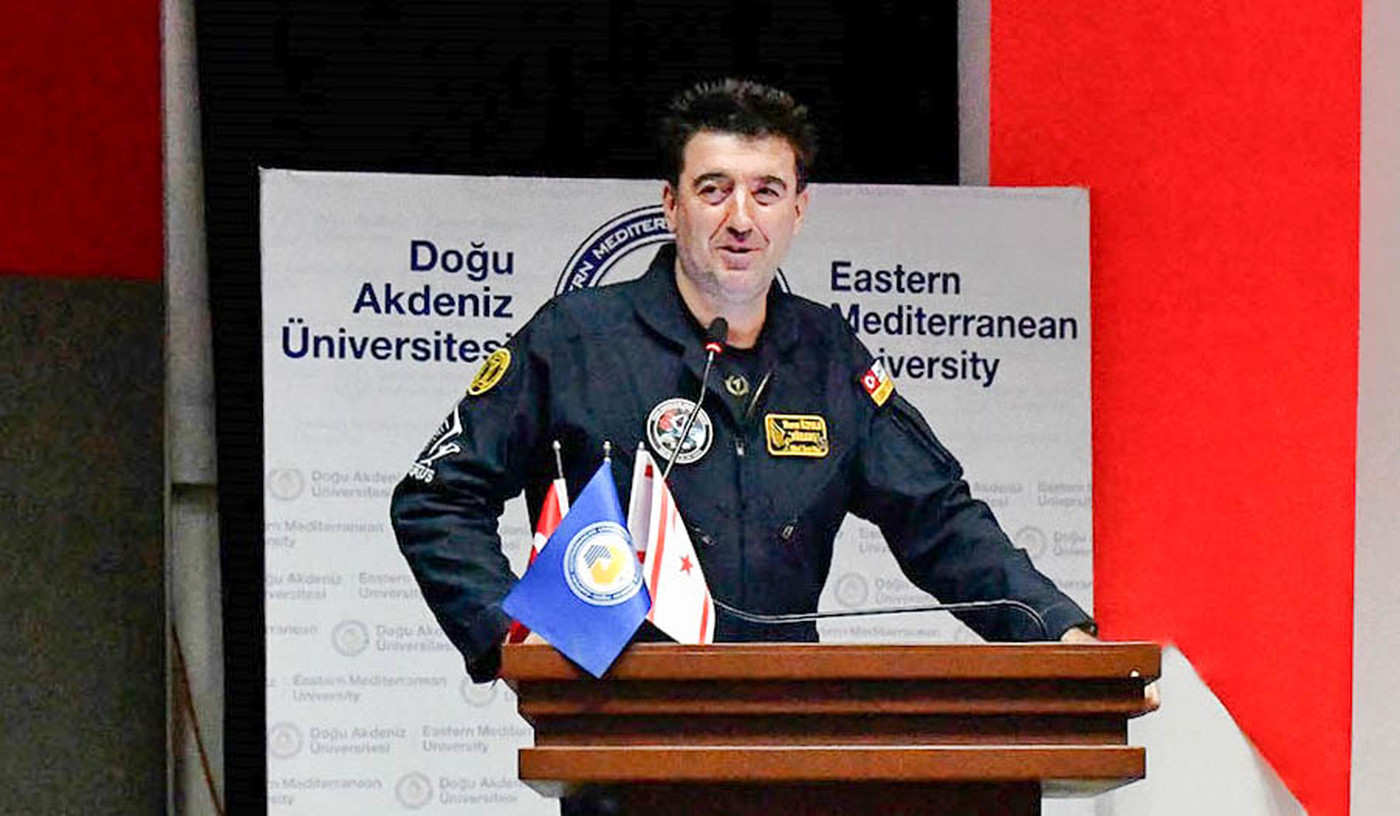 First Test Pilot of HÜRKUŞ Meets with EMU Students