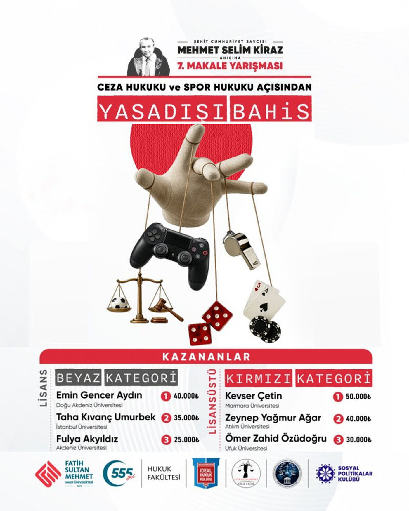 DAÜ Öğrencisinden Ulusal Düzeyde Akademik Başarı: Şehit Savcı Kiraz Anısına Düzenlenen Yarışmada Birincilik